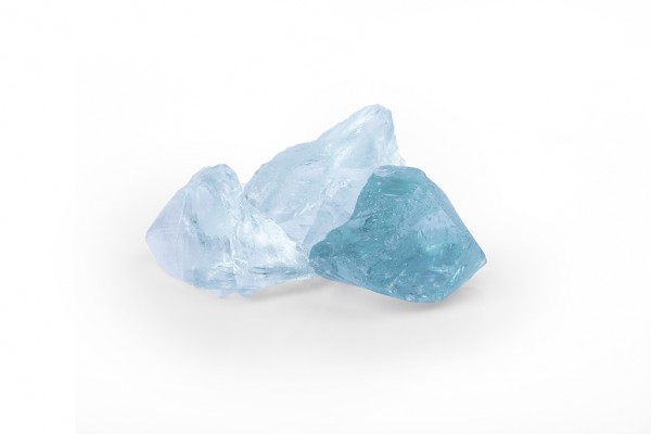 Glasgabionenstein | Glas Turquoise | Körnung 50-120 mm